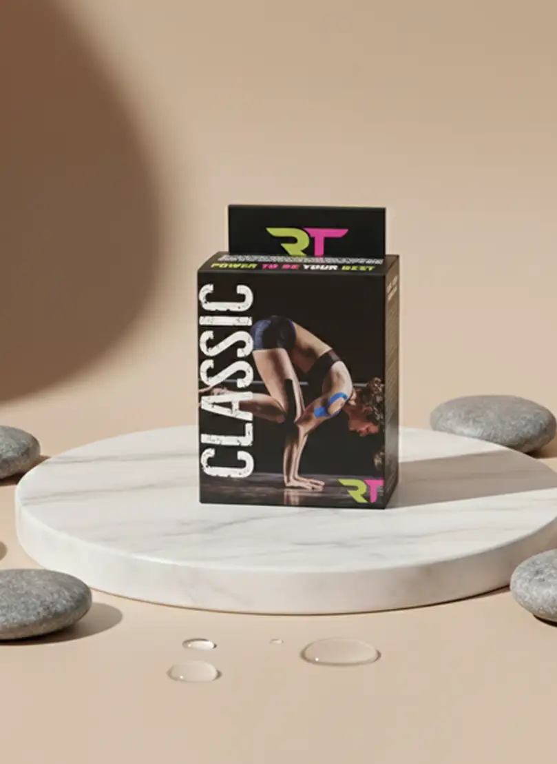 REA Tape Kinesio-teip kehale 5 cm × 5 m, must (Black)
